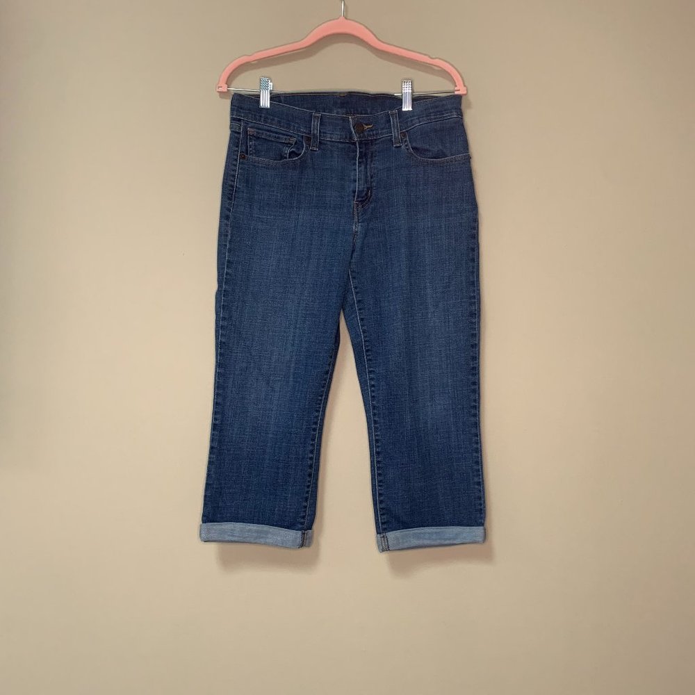 Levi's Dark Blue Cropped Ankle Jeans